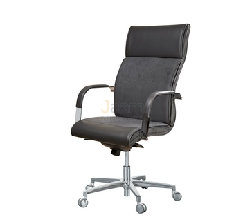 Кресло для руководителя Лондон/П комб. Кожа нестандартная/база алюминий