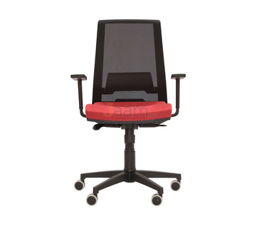 Кресло для персонала Лайт/П Ткань кат. 1 пластик черный без. подл./база пластик