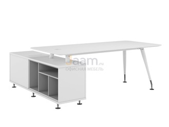 Кабинет руководителя Стол руководителя с опорной тумбой правой EMP105DX