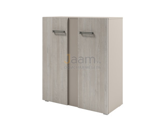 Мебель для персонала Стеллаж с планкой средний с дверьми D-76