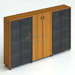 Кабинет руководителя Офисный шкаф комбинированный для документов 270/2 ДСП Тик