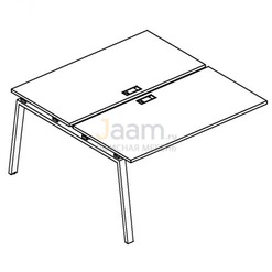 Мебель для персонала Секция стола рабочей станции на металлокаркасе TRE Б3 173-1 БП