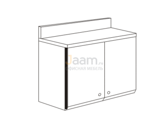 Мебель для гостиниц Полка с дверками и воротником R5302V