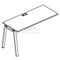 Мебель для персонала Секция стола рабочей станции на металлокаркасе TRE Б3 004-1 БП