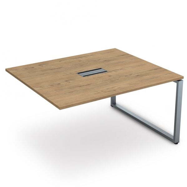 СПГК-О.926 Стол системы БЕНЧ переговорный, конечный (1200x1200x750) (TeakwoodСерый)