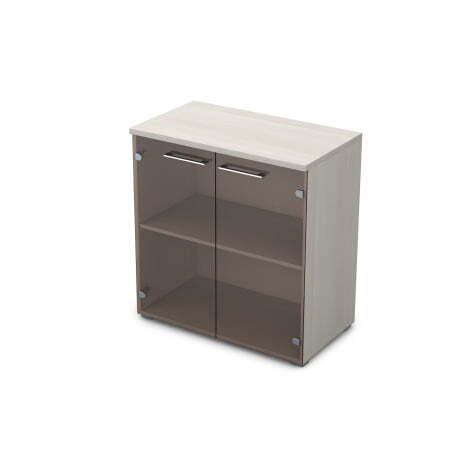Шкаф низкий со стеклом Gloss line 9НШ.023.2 800x450x845 (Ivory)