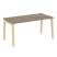Стол руководителя на деревянных опорах Onix Wood Direct OW.SRR-4.8 1580x800x750