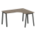Стол криволинейный правый Metal System Style БА.СА-3 Пр 1400x1200x750