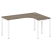 Стол криволинейный правый Metal System Style БП.СА-4 Пр 1600x1200x750