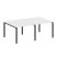 Переговорный стол 2 столешницы Metal System Style БП.ПРГ-2.1 2000x1235x750