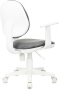 Кресло детское CH-W356AXSN серый Light-19 крестов. пластик пластик белый