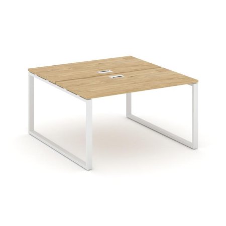 Рабочая станция 2-х сторонняя SN-6O.DRS-013 (1380х1432х750) (Тиквуд Светлый/Металл Белый)