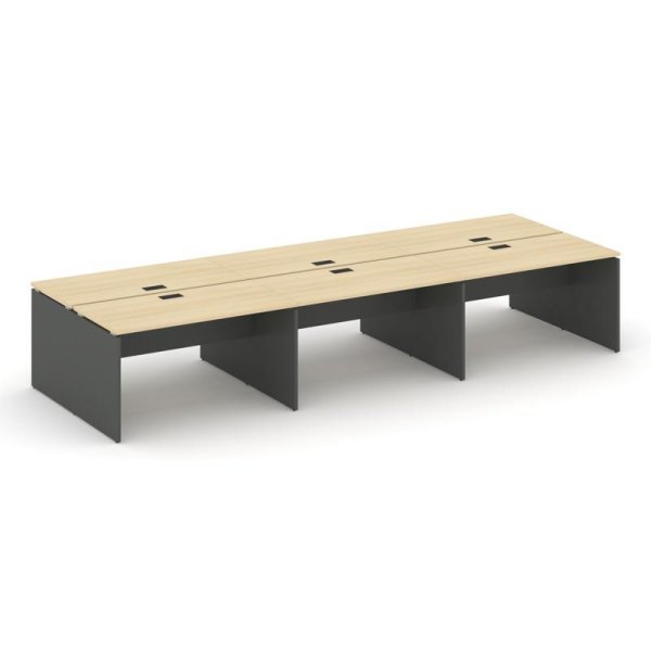 Рабочая станция 2-х сторонняя SN-D.DRS-081 (2940х1632х750) (Акация Лорка/Антрацит)