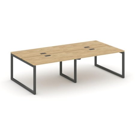 Рабочая станция 2-х сторонняя SN-5O.DRS-032 (2360х1232х750) (Тиквуд Светлый/Металл Антрацит)
