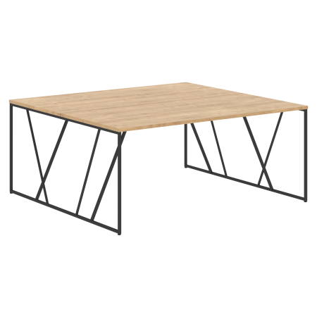 Стол двойной LOFTIS LWST 1716 1760х1606х750 (Дуб БофордЧерный)