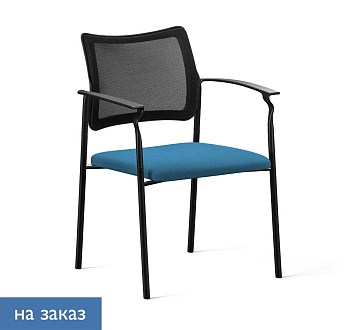 PINKO Mesh_black Кресло на 4-х опорах с подлокотниками