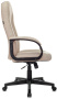 Кресло руководителя T-898 бежевый 38-402 крестов. пластик