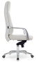 Кресло руководителя _DAO белый кожа крестов. алюминий