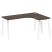 Стол криволинейный правый Metal System Style БА.СА-4 Пр 1600x1200x750