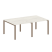 Переговорный стол 2 столешницы Metal System Style БП.ПРГ-2.1 2000x1235x750