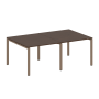 Переговорный стол 2 столешницы Metal System Style БП.ПРГ-2.1 2000x1235x750