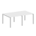 Переговорный стол 2 столешницы Metal System Style БП.ПРГ-2.1 2000x1235x750