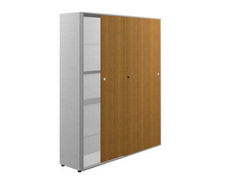 Шкаф высокий двери-купе X7 IDEC07S 1200x430x2140 (Орех каналетто)