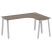 Стол криволинейный правый Metal System Style БА.СА-4 Пр 1600x1200x750