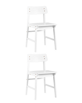 Стул ODEN WOOD белый 2 шт,