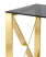 Журнальный стол 40*40 КРОСС золото стекло smoke (Журнальный стол Кросс золотой)