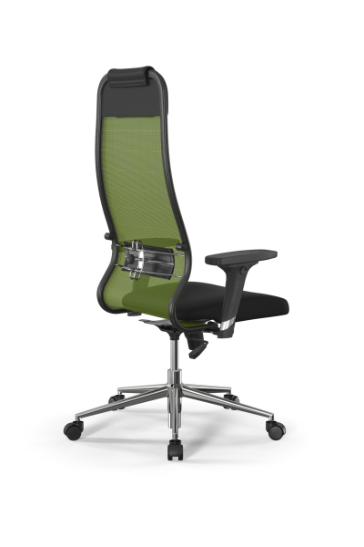 Кресло для руководителя Метта Sit 10 B1-111D - X2+UMF(X1) /Ub00/Wh00/D02P(M09.B23.G18.W01)