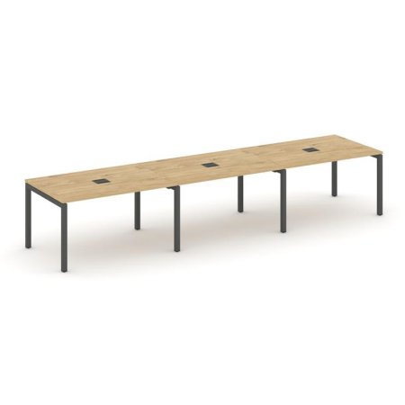 Стол переговорный SN-5P.SPRG-024 (4740х980х750) (Тиквуд Светлый/Металл Антрацит)