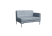 Секция с подлокотником двухместная FR-SP-02 (L)
