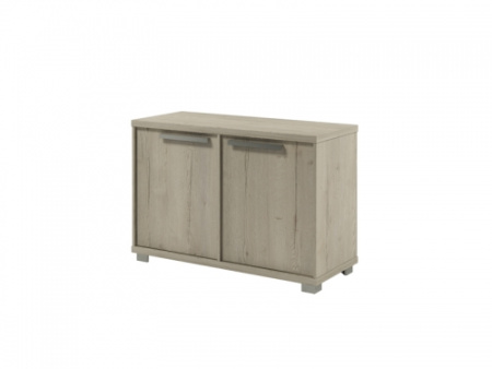 Шкаф низкий Vestar Z-12-12 1232x500x832 (Дуб Галифакс белый/Бетон Чикаго)