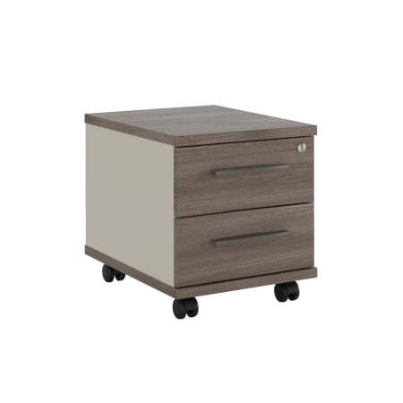 Тумба подкатная с 2 ящиками New Line NLN36330231 406x525x452 (Дуб шамони темный)