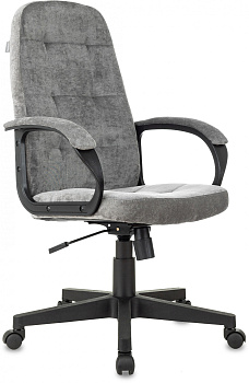 Кресло руководителя CH 002 Fabric серый Light-19 крестов. пластик