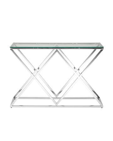 Консоль ИНСИГНИЯ 115*30 серебро (Консоль Инсигния серый)