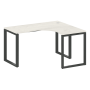 Стол криволинейный правый Metal System Style БО.СА-3 Пр 1400x1200x750
