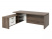 Стол руководителя с опорной тумбой Festus FB-121L.GG 1800x2100x750