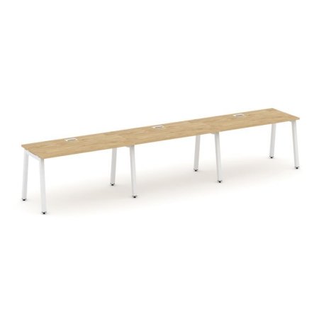 Рабочая станция 1 сторонняя SN-5A.ORS-034 (4740х600х750) (Тиквуд Светлый/Металл Белый)