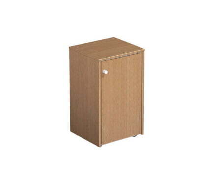 Шкаф закрытый для папок Profiquadro КВ 301 БВ 500x460x840 (Белый премиум / Вишня скандинавская)