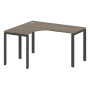 Стол криволинейный левый Metal System Style БП.СА-3 Л 1400x1200x750