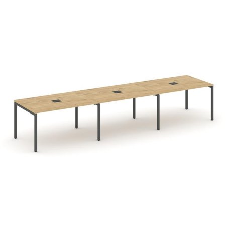 Стол переговорный SN-4P.SPRG-021 (2940х980х750) (Тиквуд Светлый/Металл Антрацит)