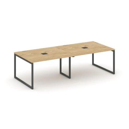 Стол переговорный SN-4O.SPRG-044 (3160х1180х750) (Тиквуд Светлый/Металл Антрацит)
