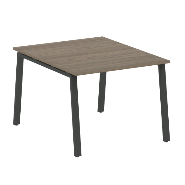 Стол для переговоров (1 столешница) на А-образном м/к Metal System Style БА.ПРГ-1.1 1000x1235x750 (Вяз/Антрацит металл)
