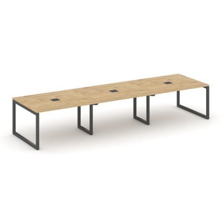 Стол переговорный SN-5O.SPRG-052 (3540х1180х750) (Тиквуд Светлый/Металл Антрацит)