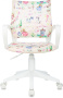 Кресло детское Burokids 1 W мультиколор принцесски крестов. пластик пластик белый
