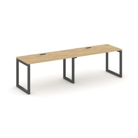 Рабочая станция 1 сторонняя SN-5O.ORS-024 (3160х800х750) (Тиквуд Светлый/Металл Антрацит)