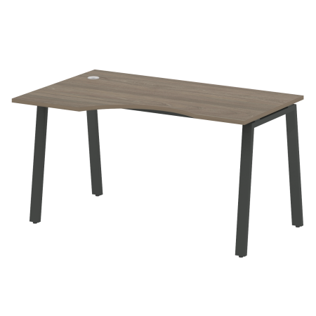 Стол криволинейный левый Metal System Style БА.СА-2 Л 1400x900x750