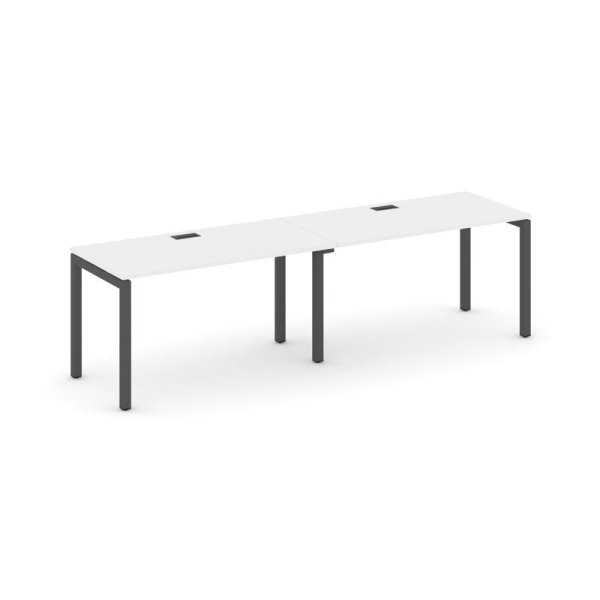 Рабочая станция 1 сторонняя SN-5P.ORS-003 (2760х600х750) (Белый/Металл Антрацит)